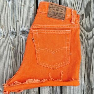 Orange vintage levis